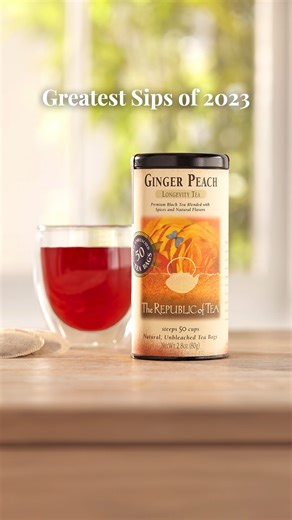 34 reactions | You spiced up your love for Ginger Peach Black tea in 2023! With juicy peach and tingling ginger, this fresh and flavorful cup is a great way to wake up in the morning. The peach has been China’s darling for longevity for thousands of years and now it can be yours, too! This tea is also exceptional over ice! #TheRepublicofTea #SipbySip https://bit.ly/3SSMXm7 | The Republic of Tea | Facebook