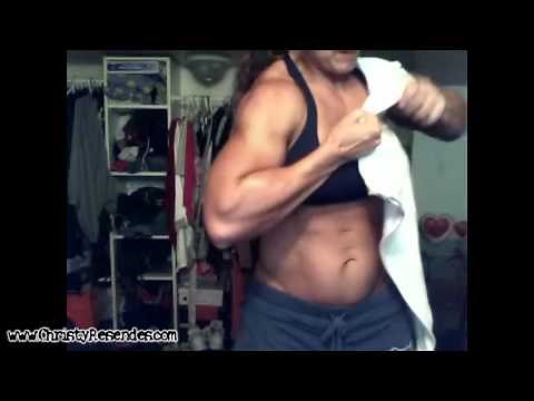 Female Ripping shirt off