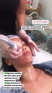 Venus Legacy face and neck treatment gives an instant improvement to...