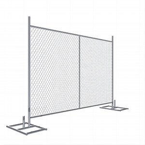 [Hot Item] Durable Quality Well Packed Chain Mesh Temporary Fence Panels 6X12FT Galvanized Chain Link Temporary Fence Panels USA Chain Mesh Temporary Fencing