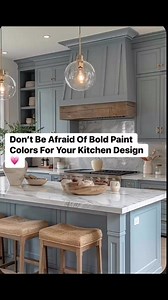 158K views · 358 reactions | Color drench your kitchen cabinets! You won’t regret it!!  #kitchendesign #kitchenpaint #PaintColors #greencabinets #bluecabinetry #dreamkitchen #DreamKitchenGoals #DreamKitchenDesign #greencabinetry #kitchenrenovation | Modern Farmhouse Design & Decor Ideas | Facebook
