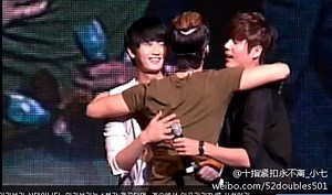 SS501 members Heo Young Saeng & Kim Kyu Jong attend Kim Hyung Jun's showcase