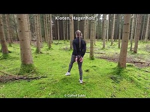 cuffed through a fairytale forest overgrown with moss / gefesselt durch einem märchenhaften Wald