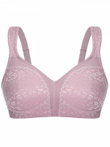 Deyllo Women's Wireless Bras Plus Size Non Padded Full Coverage Minimizer Bra, Light Purple 48DD - Walmart.com