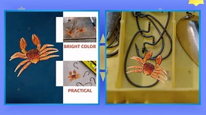 6pcs Fiddler Crab Lure Artificial Fishing Baits Realistic Fake Lures Reusable for Freshwater Saltwater