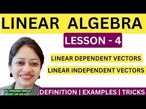 Linear dependence and independence of vectors|| Examples | short tricks
