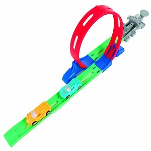 Set de pista de curse Hot Wheels 360, Constructor DIY, Set de masini de jucarie pentru Hotwheels Eject Rail Racing, P2, Dalimag - eMAG.ro