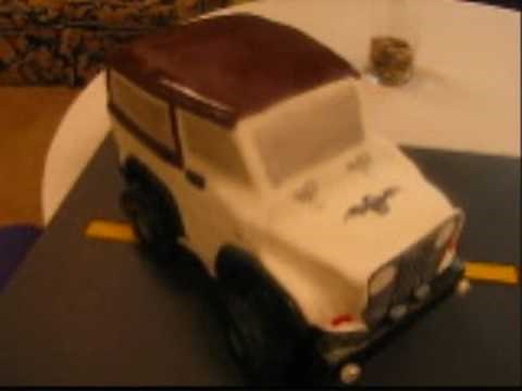 Cake Decorating : 3D Jeep Cake Custom Cake