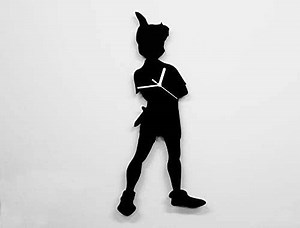 Big Peter Pan Silhouette - Wall Clock