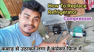 3.1K views · 69 reactions | How To Replace Refrigerator Compressor | कबाड़ से उठाकर लगा है कंप्रेसर फ्रिज में | NS Electric #How_To_Replace_Refrigerator_Compressor #refrigeratorrepairing #Refrigerator_gas_charging #gas_charging_in_refrigerator #R134a_gas_Charging | NS Electric | Facebook