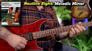 Learning new scales can be tricky, and even more so if you never break out of a single position; that’s why we believe in being able to run your scales over the entirety of the neck in your practice routines so you don’t hesitate when playing in the real world. Taken from chapter 8 of Levi’s new Guided Guitar Scale Practice Routines, in this example we’ll take a G melodic minor scales and cover the whole neck with it, setting us up for future success. Take your understanding of scales to the nex