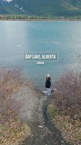 Gap Lake, Canmore Alberta 🇨🇦#drone #dronephotography #canada #canmore #pinay #nature #trendingreels #travel | Melanie Castro