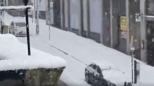 Yellow weather warnings have been issued across parts of England as heavy snow falls in some regions.