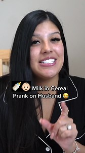 👶🏻🍼 Milk in cereal prank on husband! 😂 | Anthony & Ana