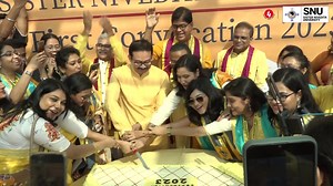 Celebration of the First Convocation 2023 #grandparade #convocation #SNUParade #AcademicExcellence #CulturalHarmony #graduated #collegelife #academics | Sister Nivedita University