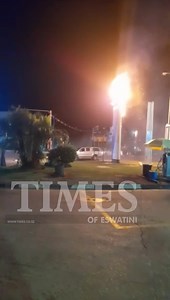 21K views · 287 reactions | The Engen Filling Station sign in the Mbabane CBD is up in flames. The cause of the fire is not yet known, but our reporters are on the ground in this developing story. | Times of Eswatini | Facebook