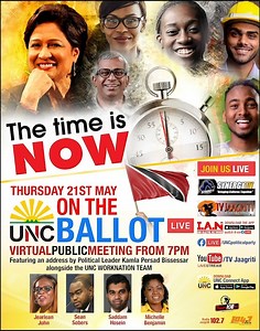 UNC Virtual Political Meeting | UNC - United National Congress