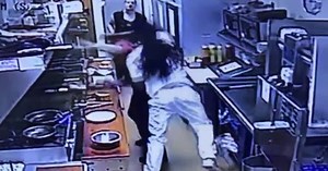 George Webb employee punched by man [VIDEO]