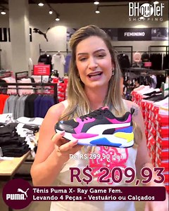 Os descontos progressivos da Puma continuam bombando!!!! Olha esse Tênis X-Ray Game Feminino, três opções de cores, de R$ 299,90 por R$ 209,93 cada (preço exclusivo para compra de 4 itens ou mais) Desconto progressivo: 2 peças 10% 3 peças 20% 4+ peças 30% *Promoção válida por tempo determinado, sujeita a alteração sem aviso prévio. #puma #outlet #bhoutlet #pumaoutlet #pumaxray | BH Outlet | Facebook