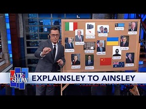 Stephen Colbert Tries to 'Explainsley' the Ukraine Scandal to Fox News' Ainsley Earhardt