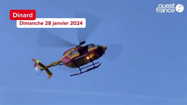 8.7K views · 118 reactions | Une femme de 76 ans a chuté gravement, dimanche, sur le front de mer de Dinard. Elle s’est retrouvée coincée dans une des cavités qui bordent le chemin en pierre. L’hélicoptère Dragon 50 est arrivé pour hélitreuiller la victime, blessée aux jambes et au bassin. | Ouest-France Saint-Malo | Facebook