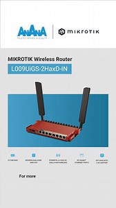 Mikrotik L009UiGS-2HaxD-IN L009 is more than just a router. This product line is up to 4 times faster than RB2011, it has a modern ARM CPU with container support, an innovative enclosure that allows mounting up to four routers in a single 1U space, more RAM, PoE, and 2.5G SFP support. This version comes with 2.4 GHz ax dual-chain wireless. ☎️ For more info please contact: ***Sales 012 831 516 / 012 800 064 / 012 297 425 / 016 831 516 / 010 234 777 / 097 883 1516 / 012 361 851 / 016 800 064 / 088