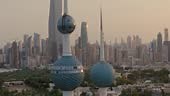 The Kuwait Towers which are a group of three slender towers in Kuwait...