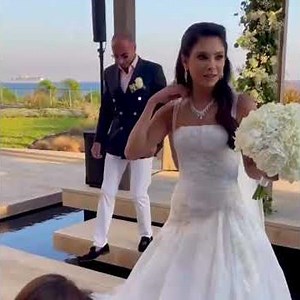 Beautiful wedding ceremony - Haifa Wehbe sister wedding in Cyprus 👰🏻‍♀️💜🤍