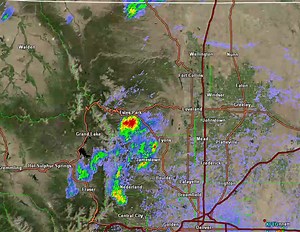 23 reactions | Saturday 2 PM: Thunderstorms will move north over the foothills of Boulder and Larimer counties this afternoon. Lightning and wind gusts to 40 mph will be the main threat, with a few storms also producing brief heavy rain. Elsewhere isolated gusty showers and storms will develop. #cowx | US National Weather Service Denver/Boulder Colorado | Facebook