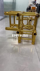 Gold truss connector #stagelighting #stagerigging #events #eventstage #eventdesign #trusssystem #nammshow #epetruss #globaltruss #livemusic #stagelights #boxtruss | Relly Wang