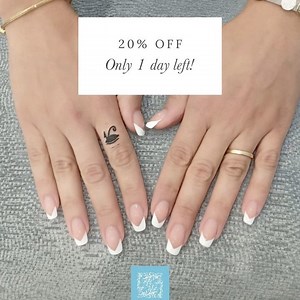 Only 1 day left! 20% OFF on a new set of nails enhancement (acrylic, gel or polygel). Hurry up and book your appointment now! *this offer is valid until 15/10 and cannot be combined with any other offer | Simply Nails | Facebook