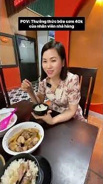 Review of a 40k VND meal by a staff member at Nhat Quan restaurant 😁 #nhatquan #anhcgr