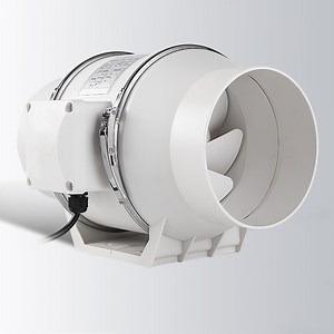 6 Inch Inline Duct Fan with Copper Motor for Bathroom Airflow Ventilation