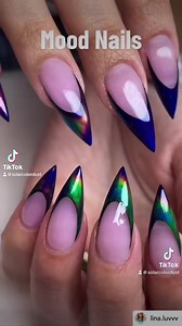 1.1K views · 33 reactions | Color Changing mood ring nails using Liquid Crystal Mood Paint ✨ Love this video from lina.luvvv  | SolarColorDust.com | Facebook