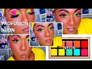 Bright Neon Eye Look - Profusion Neon Palette / GRWM