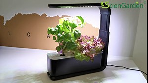 Hydroponics Growing System, Indoor Herb Garden kit with LED Grow Light, Height Adjustable Indoor Gardening System, Self Watering Automatic Timer for Home Kitchen Gifts