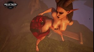 Spooky Season Week 2 | Petite Succubus Serves MILF Witch Mistress | Lesbian | Squirt | 3D Animated