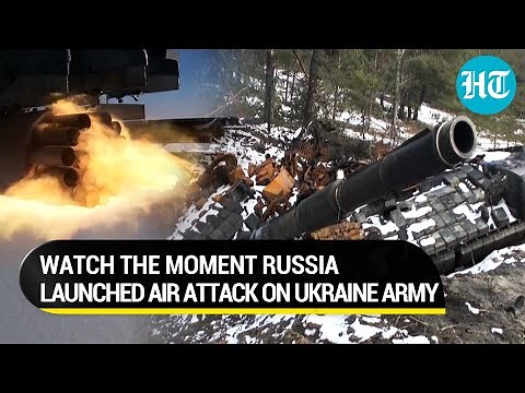 Russian air assault destroys Ukraine tanks and armoured vehicles; Watch how it happened