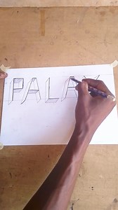 3D Drawing/ Writing my name 浪 #artworkshop #perspective #artwork #trending #drawing #palaycee #everyone #viralreels #artgallery #igbo #uturu | African stories by PALAY CEE | Facebook