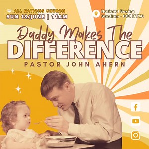 Next Sunday is Father’s Day  Pastor @johnkahern will be sharing a special message about fatherhood! Don't miss it 欄 #farhersday #fatherslove #sundayservice #daddies #allnationschurch #christians #dublin | All Nations Church | Facebook