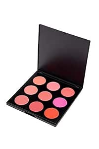9 Color Blush Color Palette - Pink Blush, Neutral Colors - Gluten Free and Vegan for Sensitive Skin EPILYNX by Dr. Liia