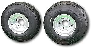 eCustomrim 2-Pack Trailer Tire Rim 20.5X8-10 205/65-10 20.5X8.0-10 5 Lug Load Range E Galvanized Wheel - 2 Year Warranty w/Free Roadside