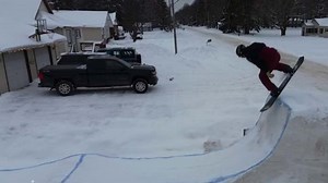 Michigan’s Nick Baumgartner trains for Olympics on homemade backyard snowboard track