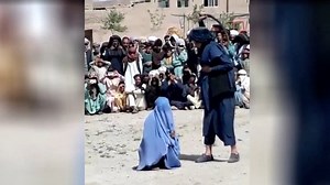 Taliban's public flogging of young woman in kangaroo court sparks outrage