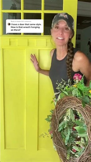 Diy guide: hang a wreath like a pro #homedecor #frontdoor #doorwreath #craftproject