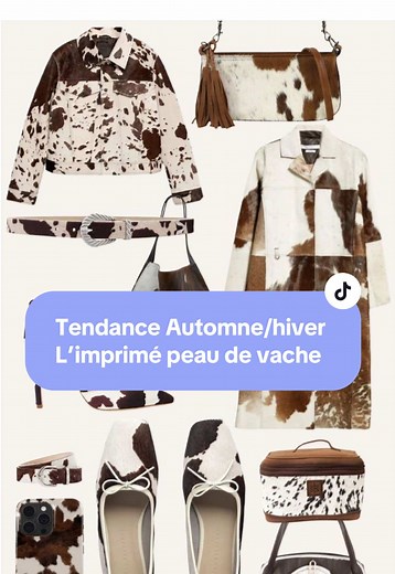Tendance Automne/Hiver 2025/26 : Imprimé Peau de Vache