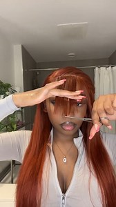 so cute hairstyle & make bangs#hairtutorial Frontal wig install!Christmas Holiday Sale up to 45% off No Limited Amount $5 OFF Code: eullair New Arrival Layered Wigs Extra 5% Off Code: CM5 $99=16inch Kinky Curly 13x4 Lace Wig (Ready to Ship) $129=22inch 99J Burgundy Straight Wig (Ready to Ship) . #gingerwig #humanhairwig #hairjourney #naturalhairstylestz #humanhair #wigsforblackwomen #wigforbeginners #naturalhair | Eullair Hair | Facebook