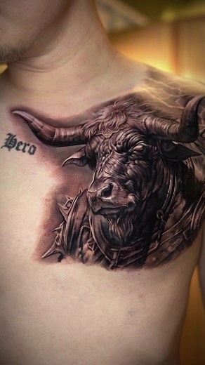 Minotaur Half Sleeve Tattoo Design | Oracle Tattoo Singapore
