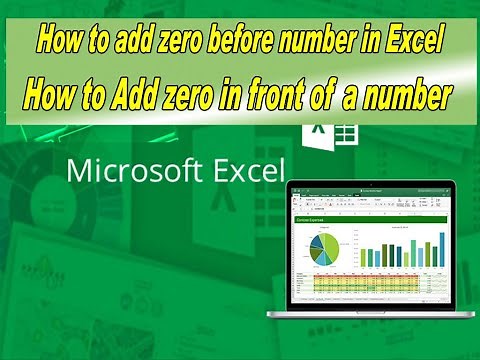 How to add zero before number in excel | How to Add zero in front of a number