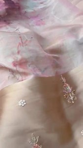 Pure tissue munga silk *WORK* - Gotapatti, zardozi, pearl & sequins & resham. Whatsapp on 094851 91721 | Azures Fashion